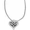 Alcazar Heart Badge Clip Necklace -Jewelry Store alcazar heart badge clip necklace silver 0 063433c4 d599 4ba7 90bd 18cff2ac17ff