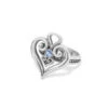 Alcazar Heart Glint Ring -Jewelry Store alcazar heart glint ring silver light sapphire 0