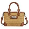Alessa Straw Satchel -Jewelry Store alessa straw satchel natural bourbon 0