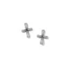 Amphora Cross Post Earrings -Jewelry Store amphora cross post earrings silver 0