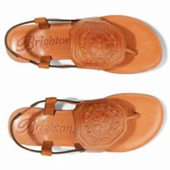 Ancona Thongs -Jewelry Store ancona thongs cognac 2