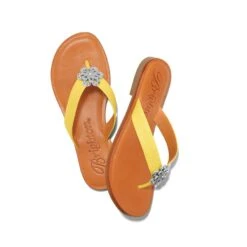 Aster Flower Thongs -Jewelry Store aster flower thongs lemon 1
