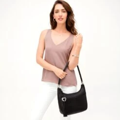 Barbados Ziptop Hobo -Jewelry Store barbados ziptop hobo black 4 65b1e352 57ea 4156 9e74 813e73f909f5