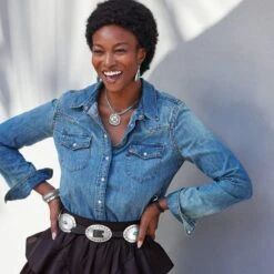 Blackbird Concho Belt -Jewelry Store blackbird concho belt black turquoise 5