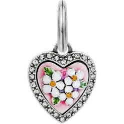 Blooming Heart Charm Bracelet 9 Blooming Heart Charm Bracelet -Jewelry Store blooming heart charm bracelet silver pink 3