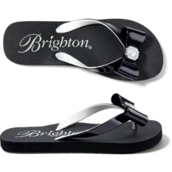 Bopeep Flip Flops -Jewelry Store bopeep flip flops black white 3