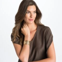 Christo Lyon Wide Cuff Bracelet Set -Jewelry Store christo lyon wide cuff bracelet set gold pearl 3 0a12e4ca f96b 4ad6 88d3 e55b49f6da72