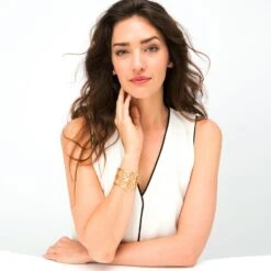 Christo NYC Wide Cuff Bracelet -Jewelry Store christo nyc wide cuff bracelet gold 2 f8d6a939 4516 4f39 be10 1a57bd1fbb12