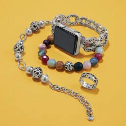 Contempo Linx Watch Band -Jewelry Store contempo linx watch band silver 3