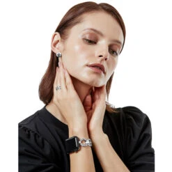 Contempo Linx Watch Band -Jewelry Store contempo linx watch band silver 4