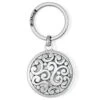 Contempo Medallion Key Fob -Jewelry Store contempo medallion key fob silver 0