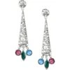 Elora Gems Post Drop Earrings -Jewelry Store elora gems post drop earrings silver multi 0 81434e34 ee57 47b9 a72f 0d43376cc48d