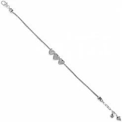 Enchanted Hearts Anklet -Jewelry Store enchanted hearts anklet silver 2