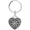 Floral Heart Key Fob 2 Floral Heart Key Fob -Jewelry Store floral heart key fob silver 0 3292d0d4 c103 413a b3cb c3d53382fcac