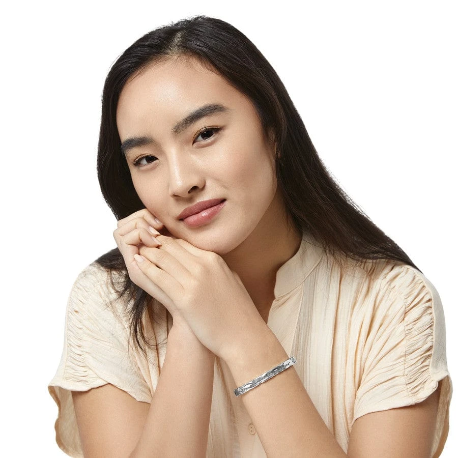 Footprints Hinged Bangle 7 Footprints Hinged Bangle - Image 5