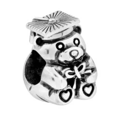Grad Bear Bead -Jewelry Store grad bear bead silver 3 67011edd c062 4969 80c8 a71435cfaab3