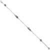 Halo Anklet -Jewelry Store halo anklet silver tanzanite 0