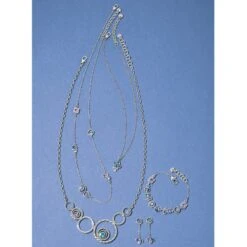 Halo Radiance Station Necklace -Jewelry Store halo radiance station necklace silver tanzanite 2 e0496c83 b5bc 4df8 9e77 b414895e5779
