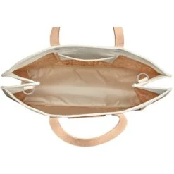 Happy Sunshine East West Burlap Tote -Jewelry Store happy sunshine east west burlap tote multi 1