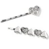 Hearts Ablaze Bobby Pins -Jewelry Store hearts ablaze bobby pins silver 0