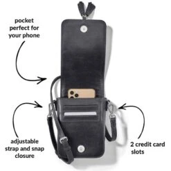 Ilia Mini Flap Cross Body Bag -Jewelry Store ilia mini flap cross body bag black 1