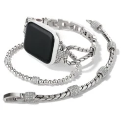 Meridian Watch Band -Jewelry Store meridian watch band silver 3