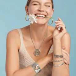 Monete Ring Necklace -Jewelry Store monete ring necklace silver gold 4