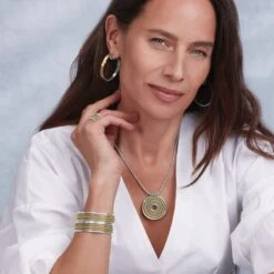 Monete Ring Necklace -Jewelry Store monete ring necklace silver gold 5