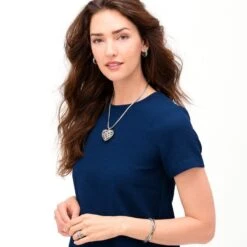 Neptune's Rings Convertible Reversible Heart Necklace -Jewelry Store neptune s rings convertible reversible heart necklace silver 5