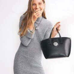 Oriana Small Tote -Jewelry Store oriana small tote black 3