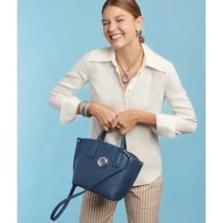 Oriana Small Tote -Jewelry Store oriana small tote cyan 4