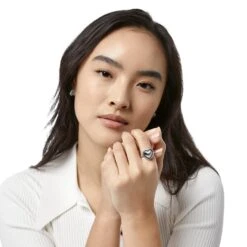 Pretty Tough Bold Heart Ring -Jewelry Store pretty tough bold heart ring silver 3