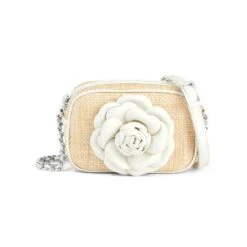 Rosie Straw Camera Bag -Jewelry Store rosie straw camera bag white 0