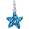 Seascape Starfish Charm -Jewelry Store seascape starfish charm silver blue 0