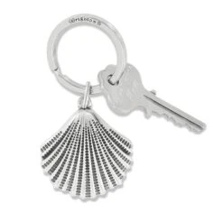 Silver Shells Key Fob -Jewelry Store silver shells key fob silver 2
