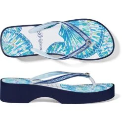 Surf Wedge Flip Flops -Jewelry Store surf wedge flip flops blue 2 5220d480 1fe0 4d98 b112 883c2cb236a6