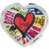 The Art Of Love Compact Mirror -Jewelry Store the art of love compact mirror silver multi 0