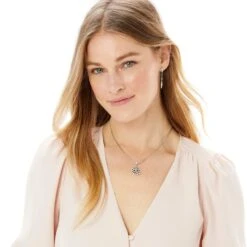 The Botanical Rose Reversible Short Necklace -Jewelry Store the botanical rose reversible short necklace silver 3 9d80923d faf9 4691 badb 4e72650917e6