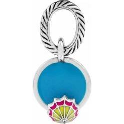 Tiki Drink Charm -Jewelry Store tiki drink charm silver blue 1