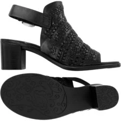 Twine Woven Sandals -Jewelry Store twine woven sandals black 2